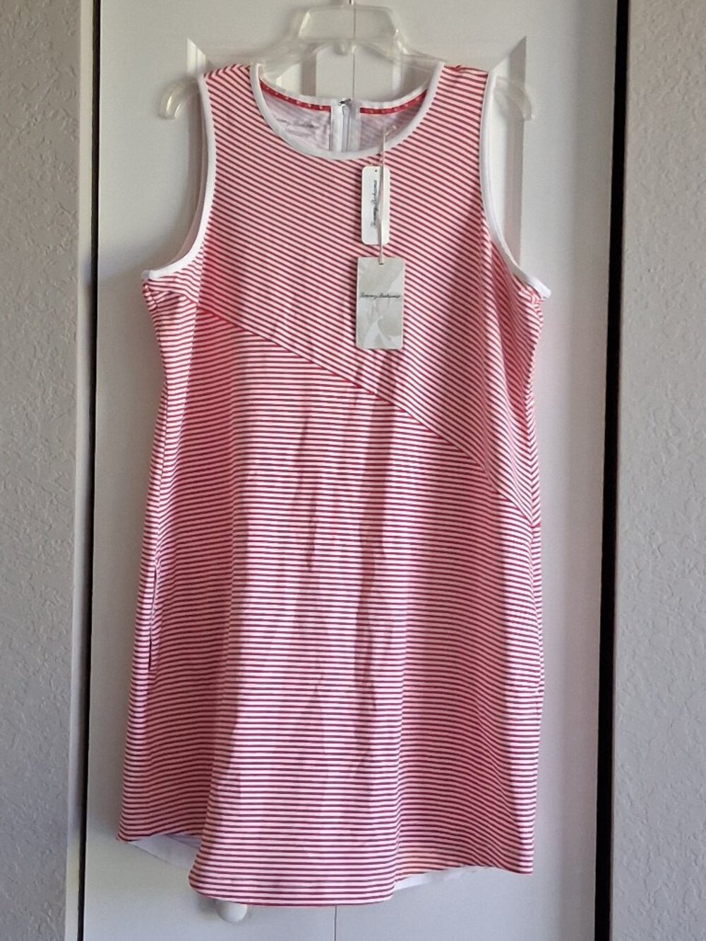 Tommy Bahama Aubrey Cassia Stripe SL Island Zone Dress Women's Size XL